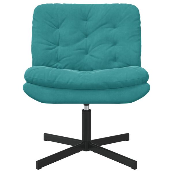 vidaXL Stolac za opu&scaron;tanje s rotacijom Tirkizna 63 x 75 x 76 cm Bar&scaron;un