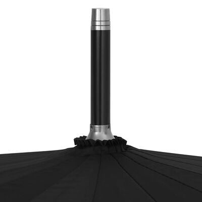 vidaXL Automatski kišobran crni 120 cm