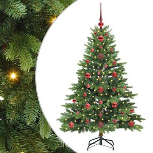 vidaXL Umjetno božićno drvce s stalakom Zelena 120 cm PE i PVC