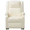 vidaXL Masažna fotelja na podizanje od umjetne kože krem