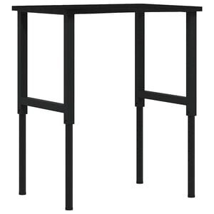 vidaXL Radni stol tamnosmeđi 80x60x(71,5-98) cm masivno drvo hrast