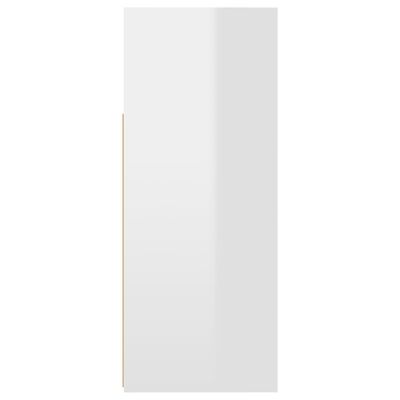 vidaXL Komoda s LED svjetlima visoki sjaj bijela 115,5 x 30 x 75 cm