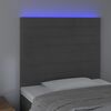 vidaXL LED uzglavlje tamnosivo 80x5x118/128 cm bar&scaron;unasto