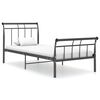 vidaXL Okvir kreveta crni metalni 90 x 200 cm