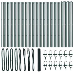 vidaXL Stup za ogradu Zelena