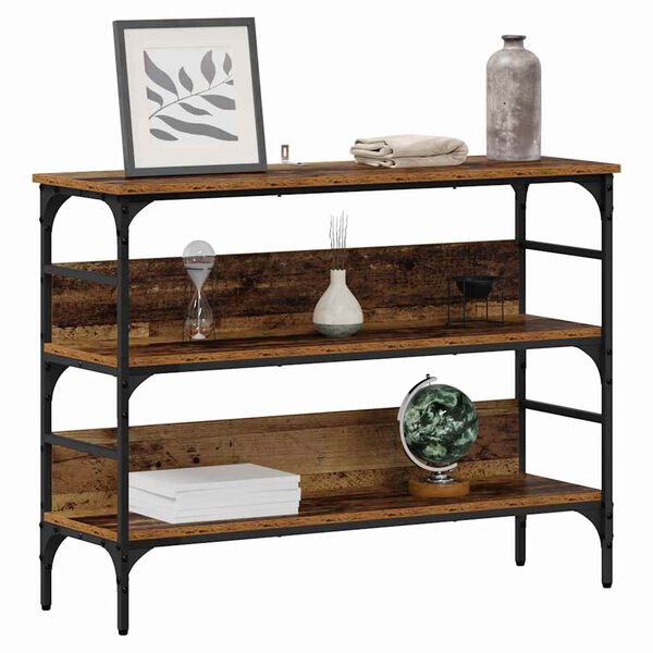 vidaXL Konzolna stolica Staro drvo 100 x 32 x 75 cm Konstruirano drvo