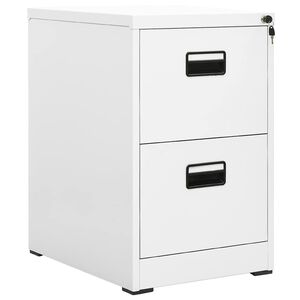 vidaXL Ormarić za spise bijeli 46 x 62 x 72,5 cm čelični