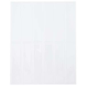vidaXL Pravougaona keramika 20 pcs Bijela 29 x 23 x 0,08 cm