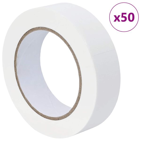 vidaXL Trake za maskiranje slikara 50 pcs Bijelo 30mm x 50m Papir