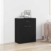 vidaXL Komoda crna 60 x 30 x 75 cm od konstruiranog drva