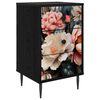 vidaXL Noćni ormar BORNE Crni hrast 36 x 33 x 61 cm Konstruirano drvo