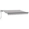 vidaXL Skrovita tenda Svijetlo siva 250 x 200 cm tkanina