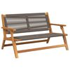 vidaXL Vrtni namje&scaron;taj Siva 122 x 76 x 73 cm Čvrsto drvo akacije
