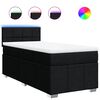 vidaXL Box spring krevet s madracem crni 80 x 200 cm od tkanine