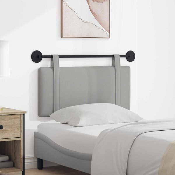 vidaXL Držeće uzglavlje Zidne Oblačnosiva 90 x 55 x 5 cm tkanina