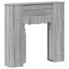 vidaXL Okvir za kamin Siva Sonoma 93 x 20 x 89 cm Konstruirano drvo
