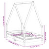 vidaXL Okvir za dječji krevet 70 x 140 cm od masivne borovine