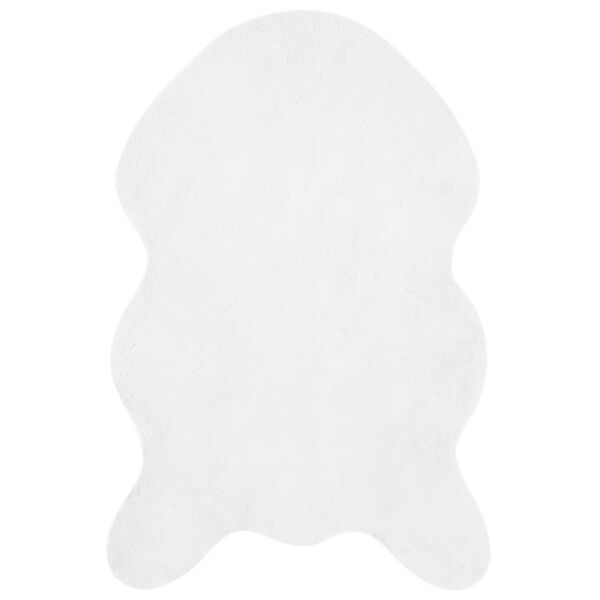 vidaXL Faux Rabbit Fur Rug Olite Bijelo 80 x 120 cm Poliester