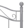 vidaXL Okvir za krevet sivi metalni 90 x 200 cm