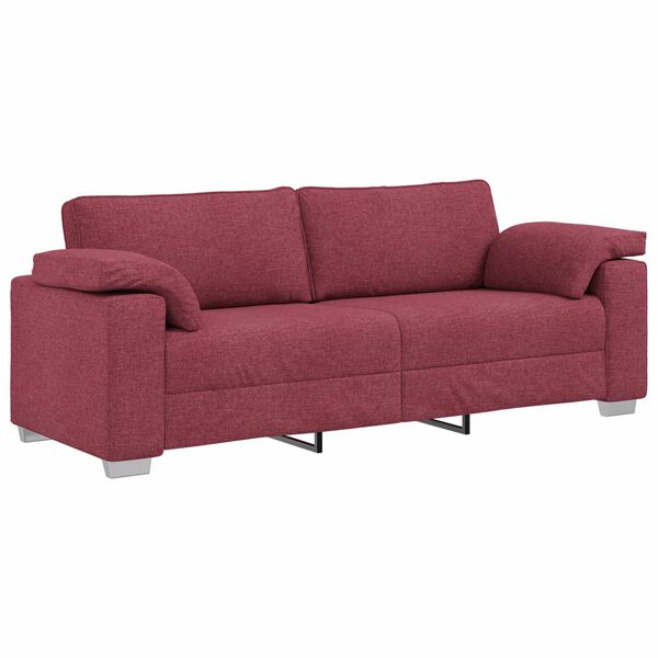 vidaXL Sofa Vinska crvena 219 x 77 x 82 cm tkanina