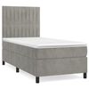 vidaXL Box spring krevet s madracem svjetlosivi 80 x 200 cm bar&scaron;unasti