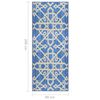 vidaXL Tepih-staza plava 80 x 200 cm
