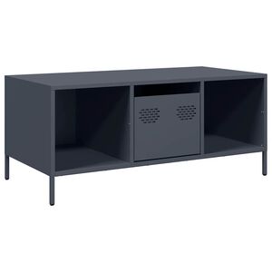 vidaXL Stolić za kavu antracit 101,5x50x43,5 cm hladno valjanog čelika