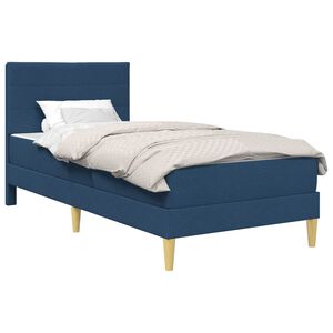 vidaXL Krevetna konstrukcija Plava 80 x 200 cm Poliester