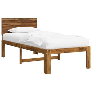vidaXL Krevet s uzglavljem ROSTOCK Prirodna 90 x 200 cm