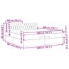 vidaXL Otomanski okvir kreveta s madracima crni 200x200cm bar&scaron;unasti