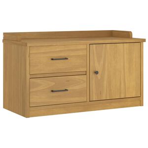 vidaXL Klupa za predsoblje SANDNES 87x40x50 cm od masivne borovine