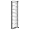 vidaXL Stalak za vino za 95 boca crni 54 x 18 x 200 cm kovano željezo