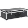 vidaXL Kutija za 80 CD-ova aluminijska ABS crna