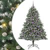 vidaXL Umjetno božićno drvce Zelena 180 cm PVC, Plastika i Čelik