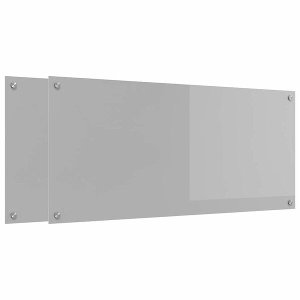 vidaXL Kuhinjski zaštita 2 pcs Svijetlo siva 110 x 50 cm