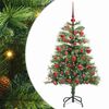 vidaXL Umjetno božićno drvce 150 LED lampica Topla bijela PVC i metal