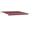 vidaXL Tenda na automatsko uvlačenje bordo 400 x 300 cm