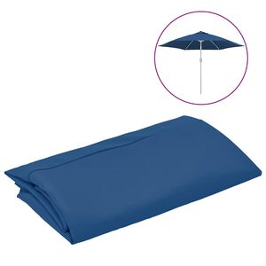 vidaXL Zamjenska tkanina za vrtni suncobran azurno plava 300 cm