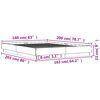 vidaXL Okvir za krevet crni 160x200 cm konstruirano drvo