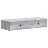 vidaXL Stolna montirana na zid Siva sonoma 87,5 x 34,5 x 17 cm