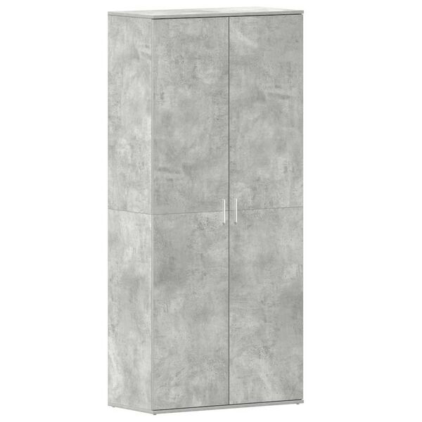vidaXL Ormar za cipele s policom Betonski sivi 80 x 39 x 178 cm