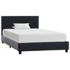 vidaXL Okvir za krevet od umjetne kože crni 90 x 200 cm