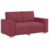 vidaXL Sofa 3 pcs Vinska crvena 220 x 80 x 84 cm Platnasta tkanina