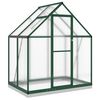 vidaXL Staklenik s okvirom zeleni 169 x 114 x 202 cm aluminijski