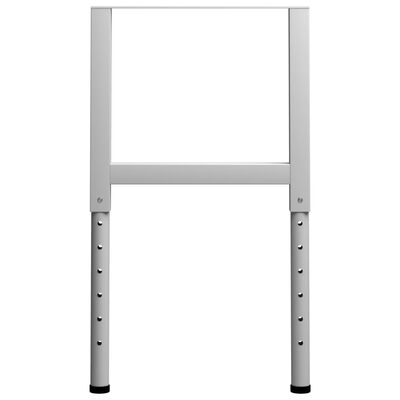 vidaXL Okviri za radni stol 2 kom metalni 55 x (69 - 95,5) cm sivi