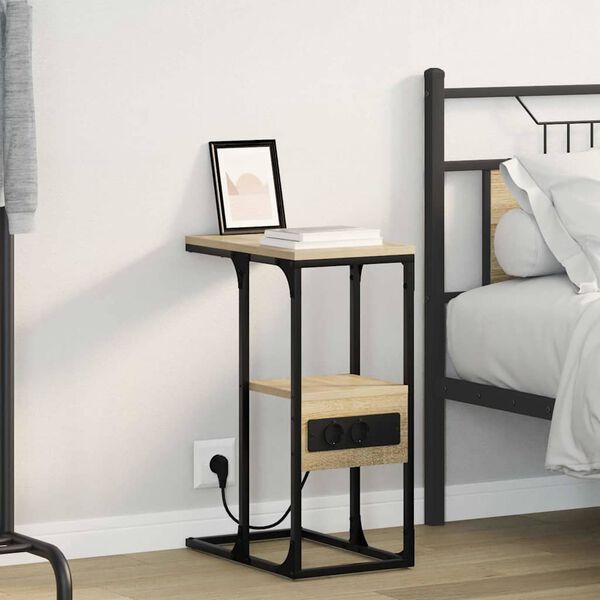 vidaXL Noćni ormar sonoma hrast 41.5 x 26 x 60.5 cm Konstruirano drvo