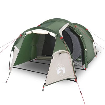 vidaXL Tunelski šator za kampiranje za 2 osobe zeleni vodootporni