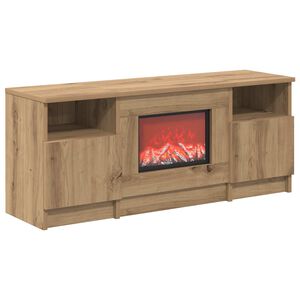vidaXL Električni kamin Hrast artisan 98 x 28,5 x 40,5 cm