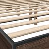 vidaXL Okvir kreveta boja hrasta 160x200 cm konstruirano drvo i metal