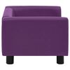 vidaXL Sofa za pse s jastukom bordo 60x43x30 cm pli&scaron; i umjetna koža
